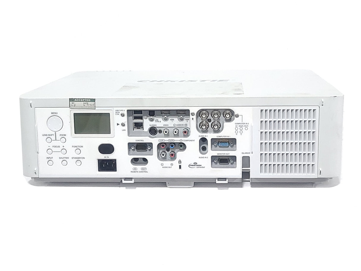 Christie LWU501i 3-Chip 5000 Lumen WUXGA LCD Conference Projector & Lens w/ Accessories