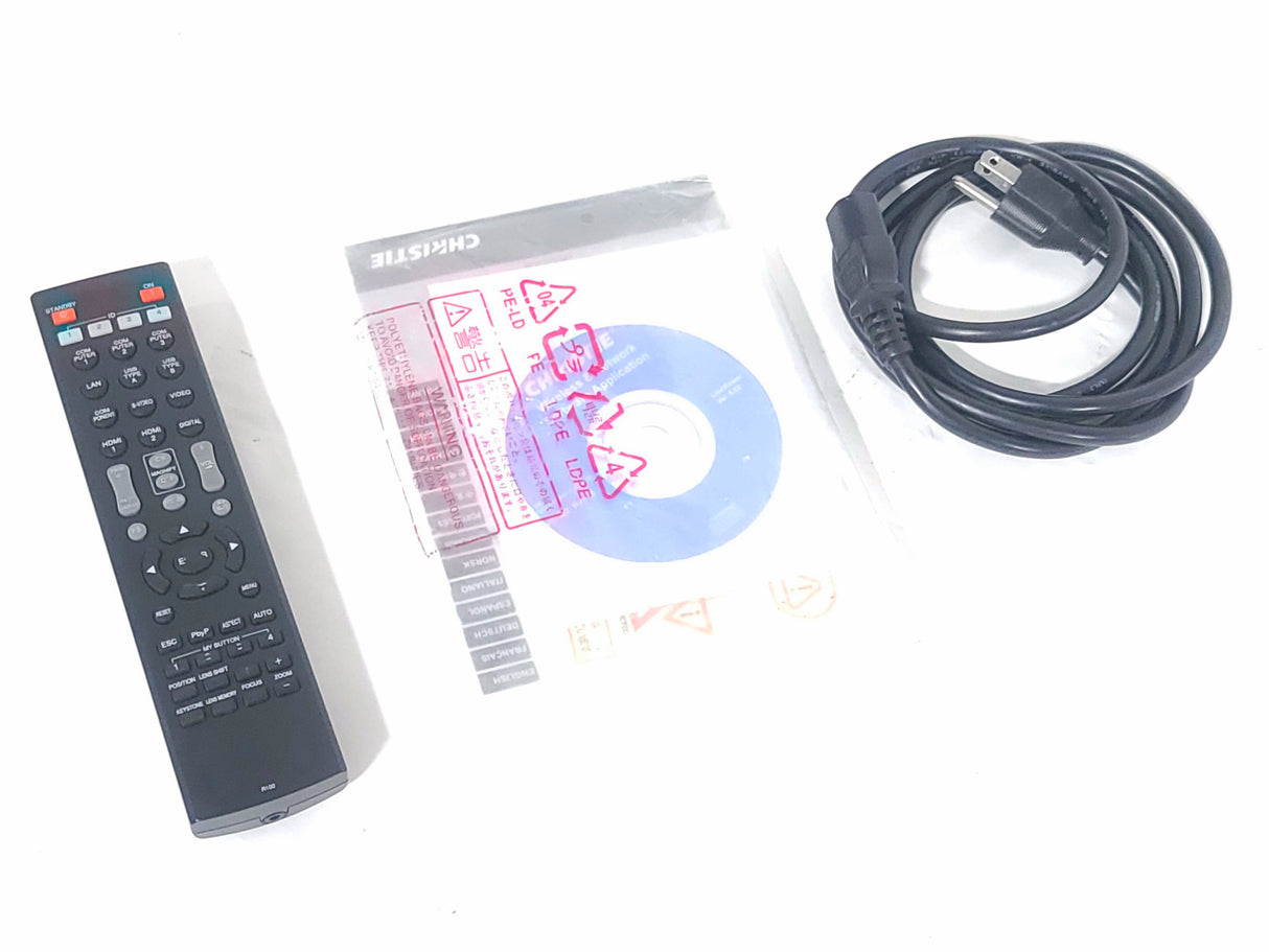 Christie LWU501i 3-Chip 5000 Lumen WUXGA LCD Conference Projector & Lens w/ Accessories