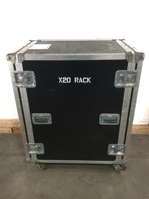 37x27x33 18RU Road Load Wheeled Rack Case