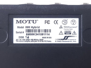 MOTU 896mk3 Hybrid USB / FireWire Audio Interface