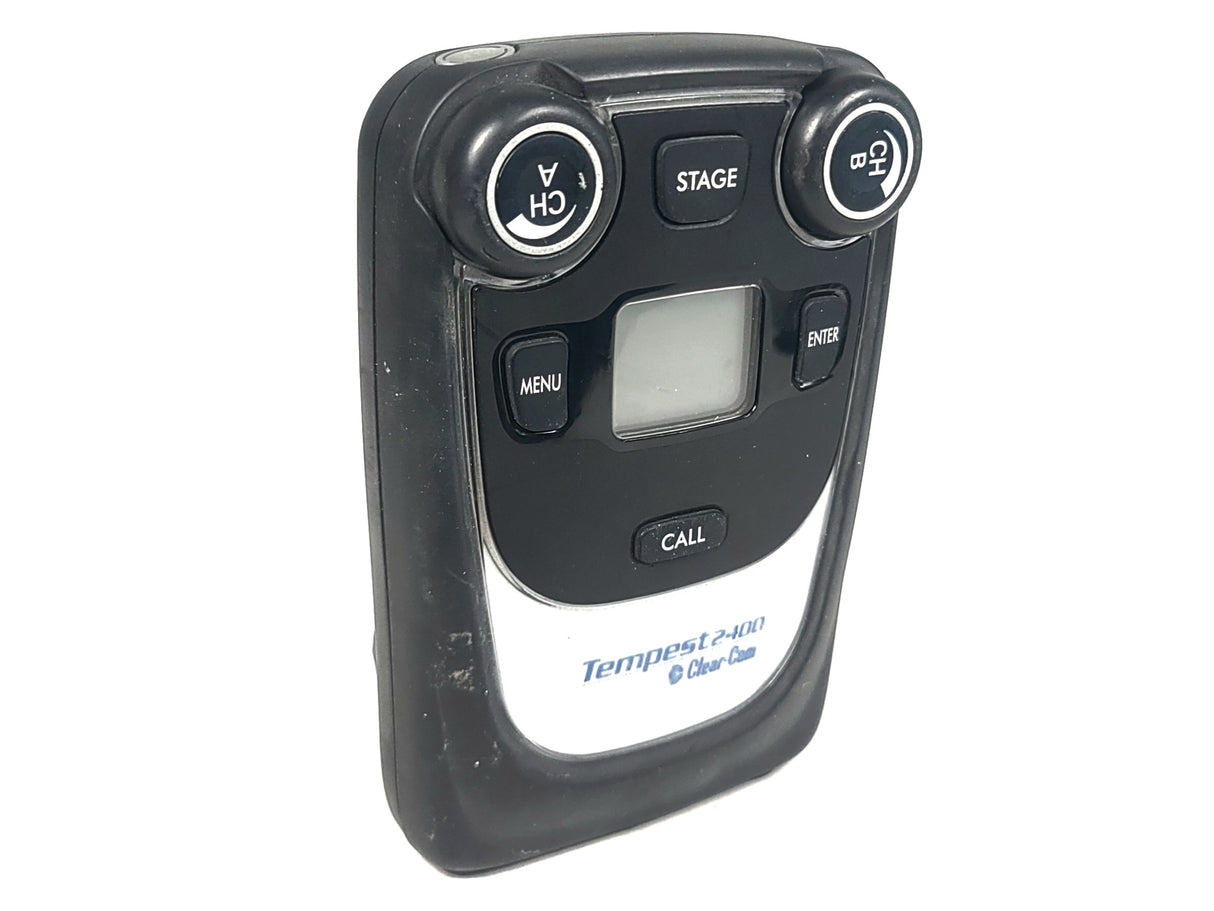 Clear-Com CP-222 Tempest 2400 Series 2-Channel Wireless Belt Station