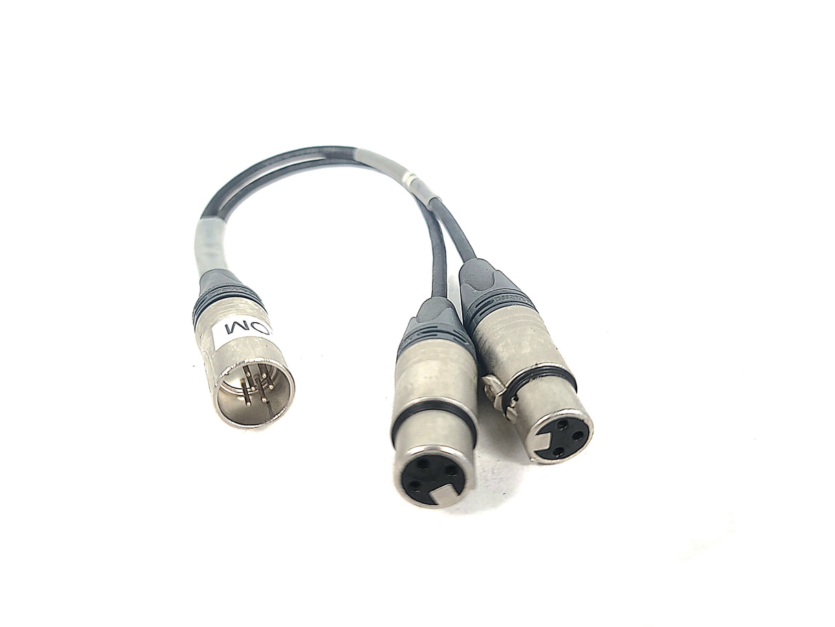 Clear-Com RS-602 2-Channel Monaural Beltpack w/ 3-Pin to 6-Pin Adapter (Needs Back Panel Replacement)