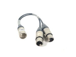 Clear-Com RS-602 2-Channel Monaural Beltpack w/ 3-Pin to 6-Pin Adapter (Needs Back Panel Replacement)