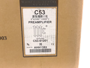 McIntosh C53 2-Channel Solid State Preamplifier in Original Box
