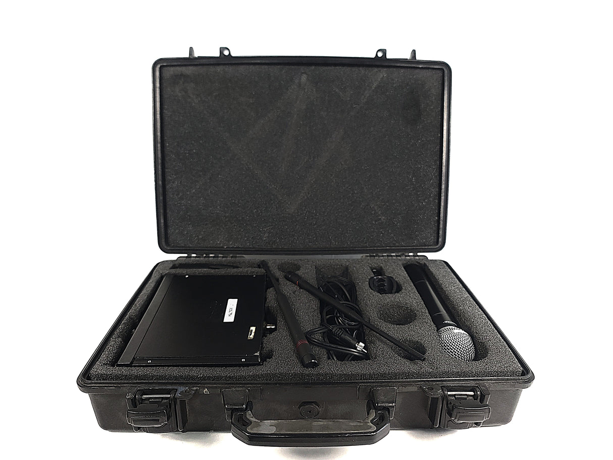 Shure ULXP4 Wireless Receiver Kit (J1: 554-590MHz) w/ Accessories in Pelican 1490 Case