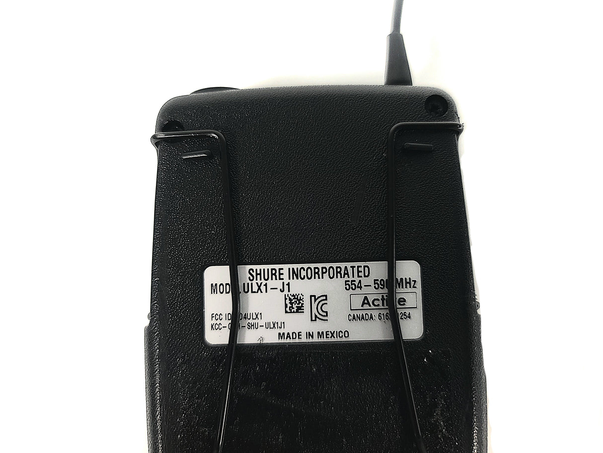 Shure ULXP4 Wireless Receiver Kit (J1: 554-590MHz) w/ Accessories in Pelican 1490 Case