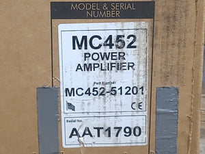 McIntosh MC452 Power Amplifier in Original Box