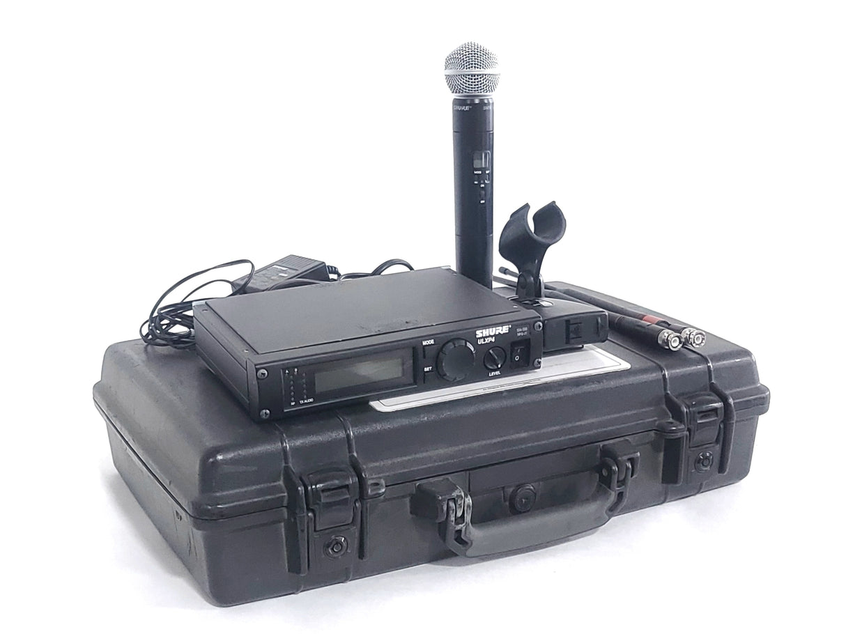 Shure ULXP4 Wireless Receiver Kit (J1: 554-590MHz) w/ Accessories in Pelican 1490 Case