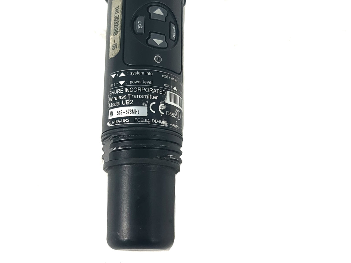 Shure UR2-H4 Hand Held Microphone (518-578 MHz) w/ Shure SM58