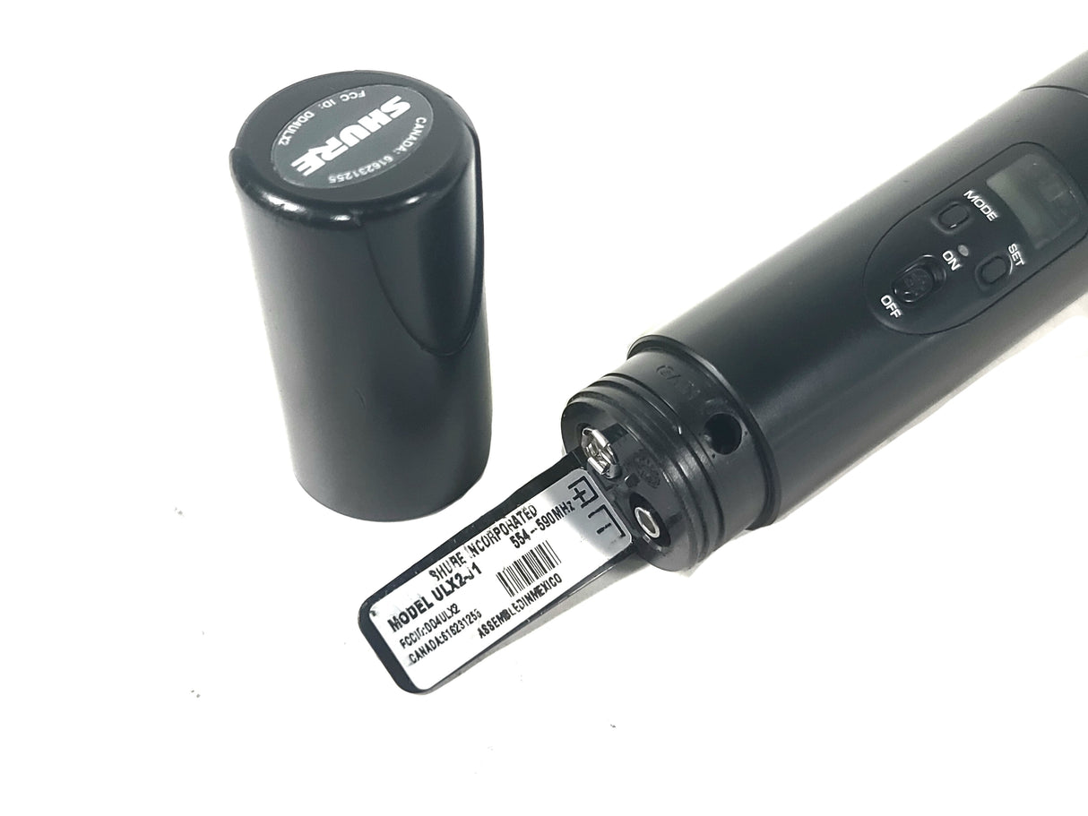 Shure ULX2 Hand Held Microphone (J1: 554-590 MHz) w/ Shure SM58 (BAD CAPSULE)