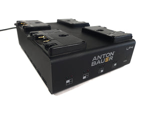 Anton Bauer 8475-0126 LP4 Quad Gold Mount Charger