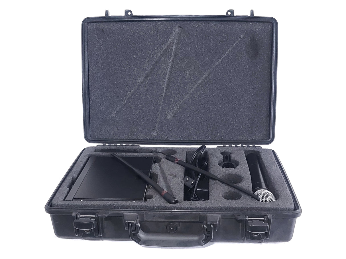 Shure ULXP4 Wireless Receiver Kit (J1: 554-590MHz) w/ Accessories in Pelican 1490 Case