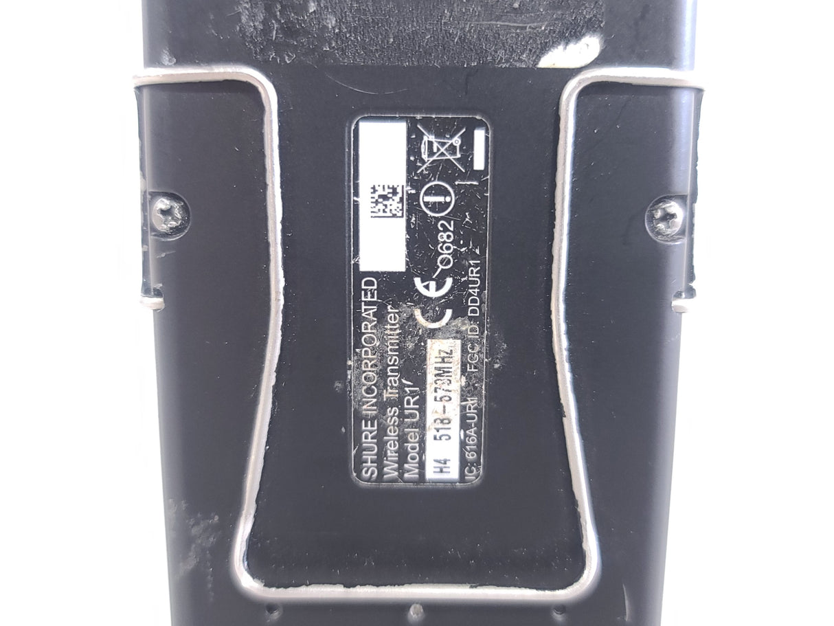 Shure UR1 H4 Wireless Transmitter Belt Pack  (518-573 MHz) w/ Antenna