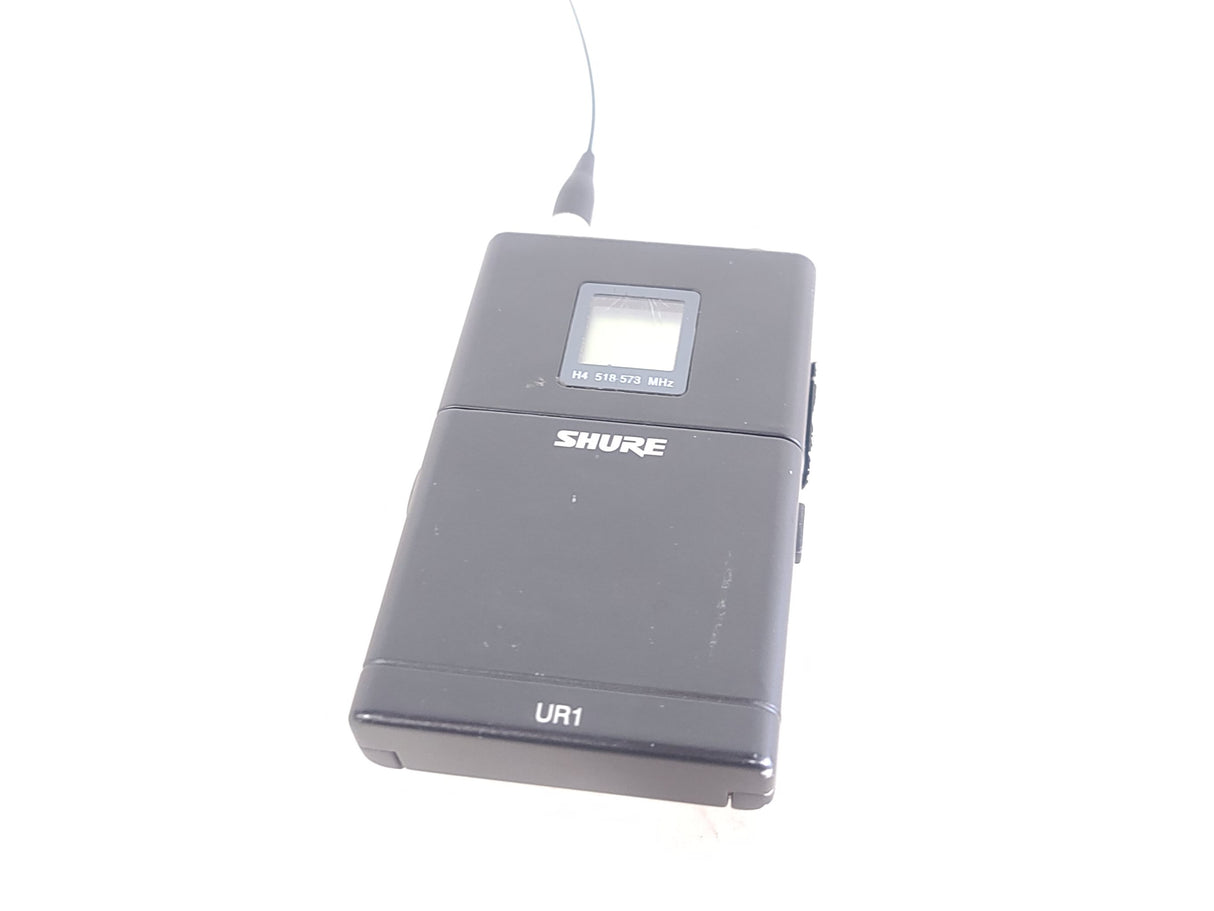 Shure UR1 H4 Wireless Transmitter Belt Pack  (518-573 MHz) w/ Antenna