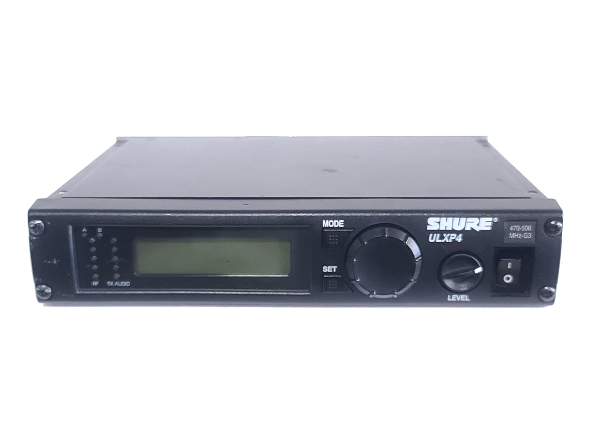 Shure ULXP4 Wireless Receiver Kit (G3: 470-506MHz) w/ Accessories in Pelican 1490 Case [NEEDS REPAIR]