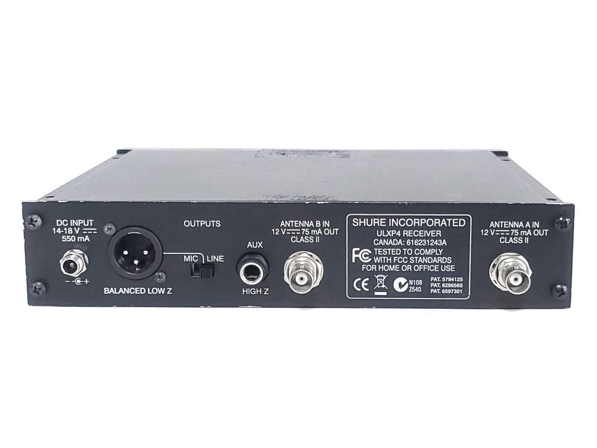 Shure ULXP4 Wireless Receiver Kit (G3: 470-506MHz) w/ Accessories in Pelican 1490 Case