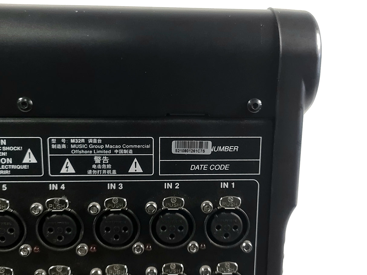 Midas M32R LIVE Digital Console for Live Performance and Studio Recording w/ Klark Teknik DN32-USB Option Card