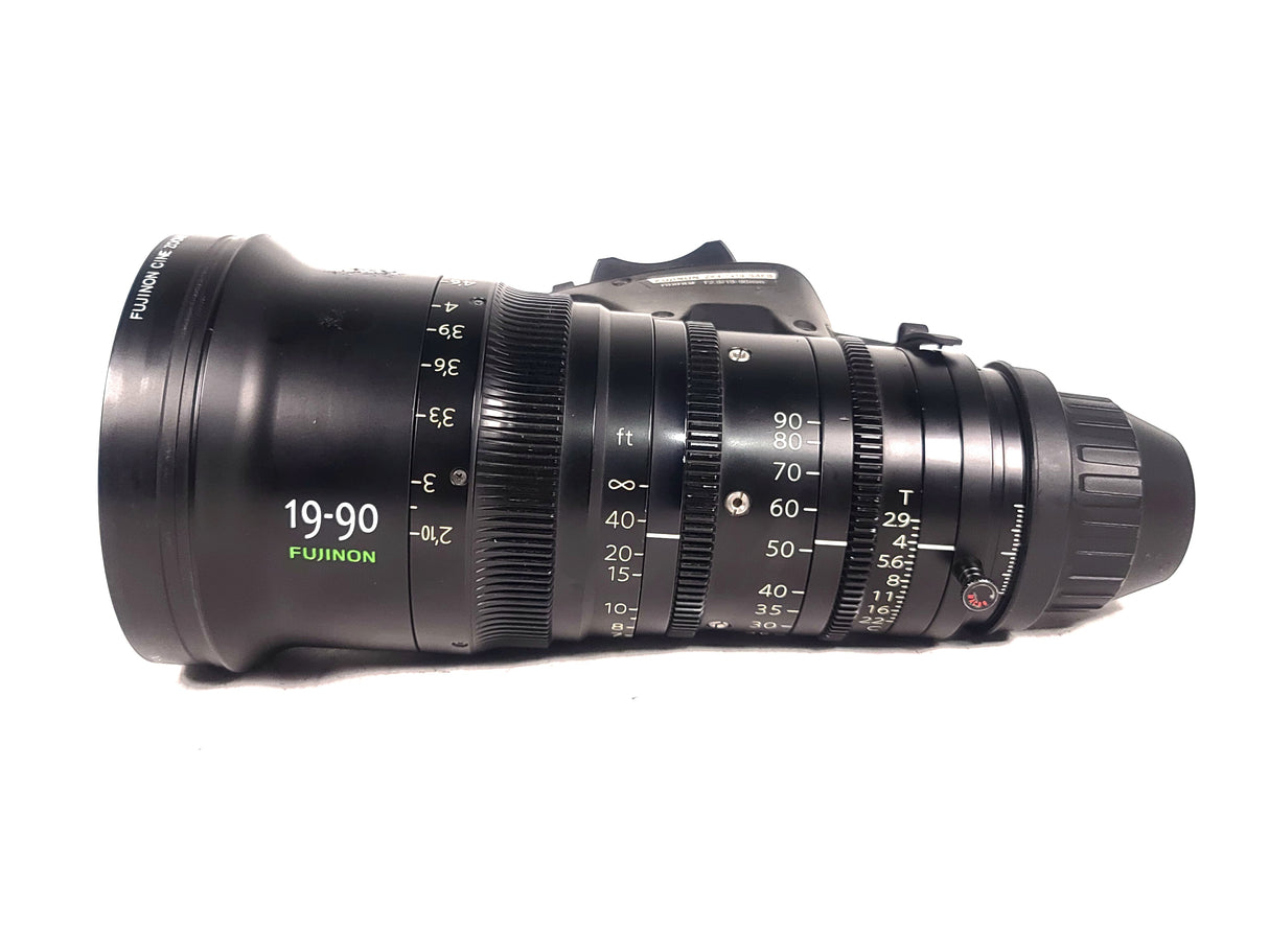 FUJINON 19-90mm T2.9 PL Mount Cabrio Compact Zoom Lens in Hard Carrying Case