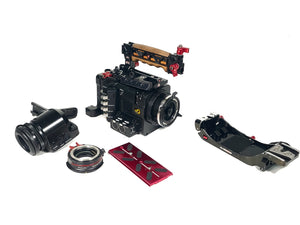 Sony PMW-F5 Solid-State Memory Handheld Camcorder w/ Sony DVF-EL100 View Finder, Lens Adapter & Mounts in Rolling Hard Case