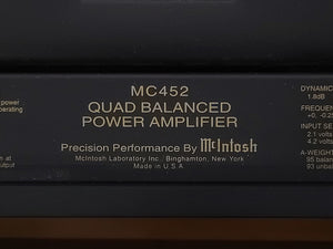 McIntosh MC452 Power Amplifier in Original Box