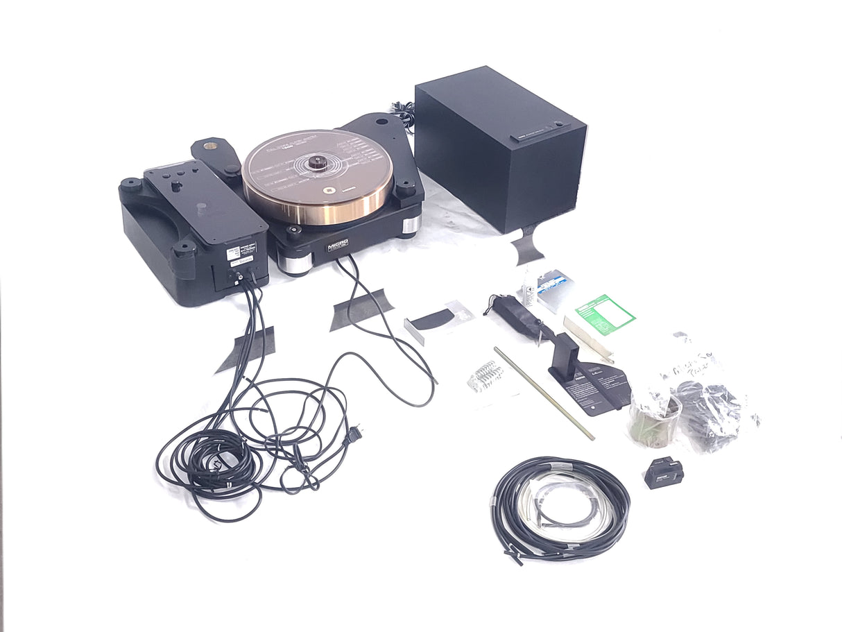 Micro Seiki RY-1500D/SX-1500FVG Full Choice Record Player w/ RY-1500D Motor Unit, (2) Turntable Belts & Spare Hardware Accessories