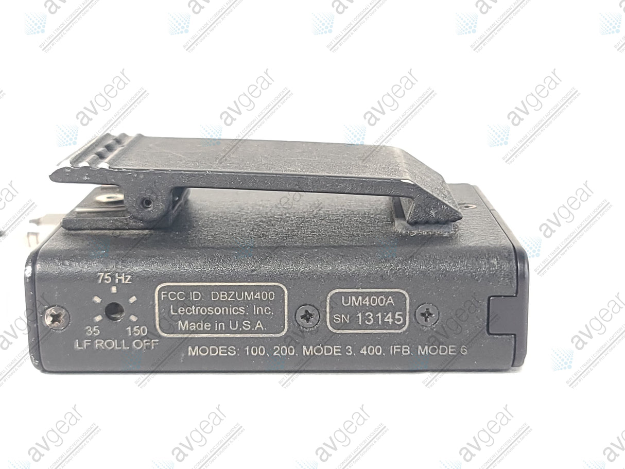 Lectrosonics UM400A Block 25 Belt Pack Transmitter (640-665MHz) [Not For Use In The USA]