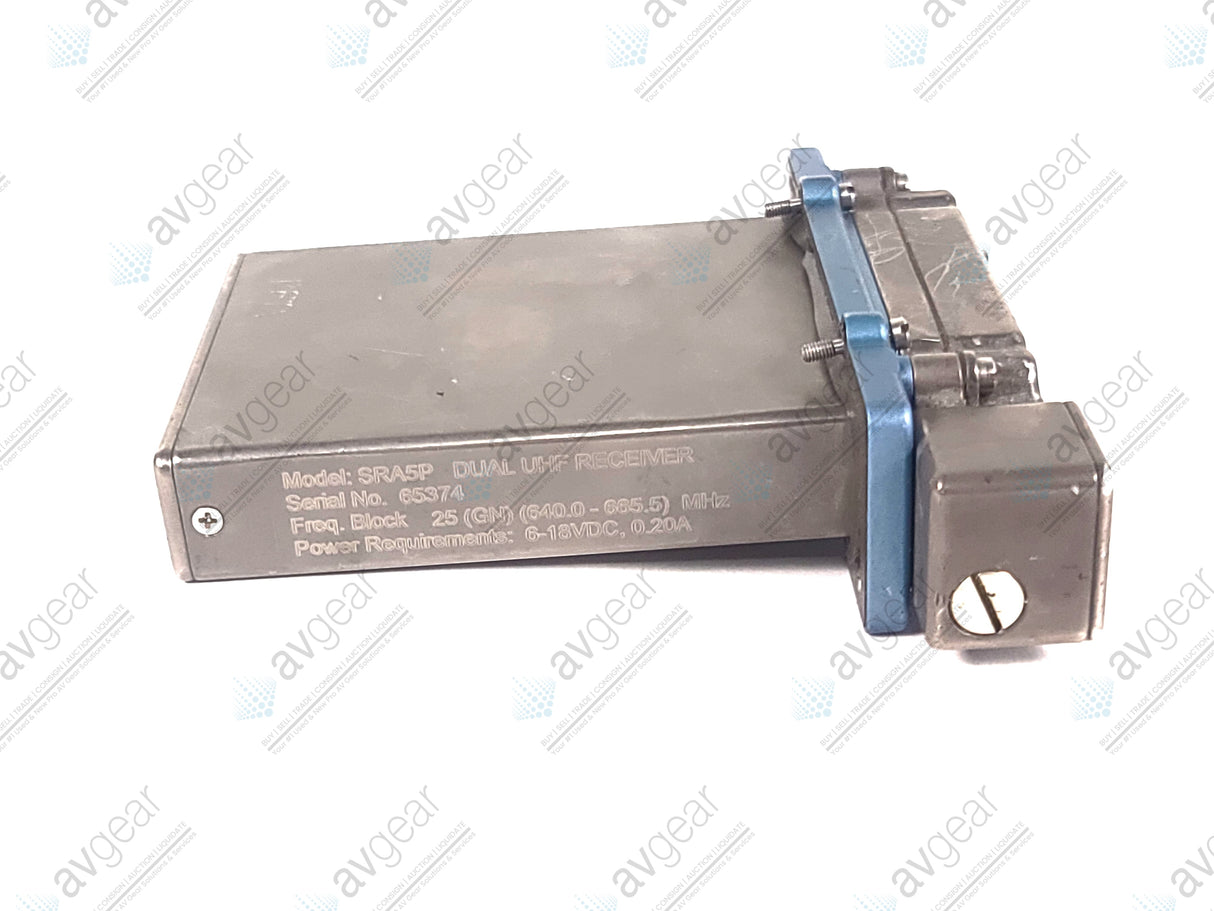 Lectrosonics SRA5P Dual UHF Receiver; Freq Block 25 (640.0-665.5) MHz [Not for Use in The USA]