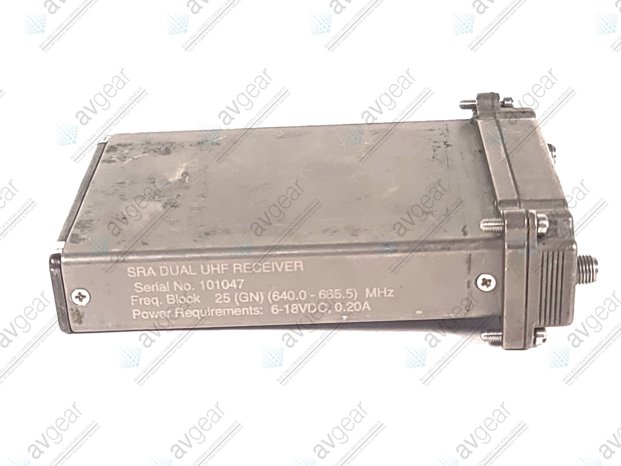 Lectrosonics SRA Dual UHF Receiver; Freq. Block 25 (640.0-665.5) MHz [Not For use in The USA]