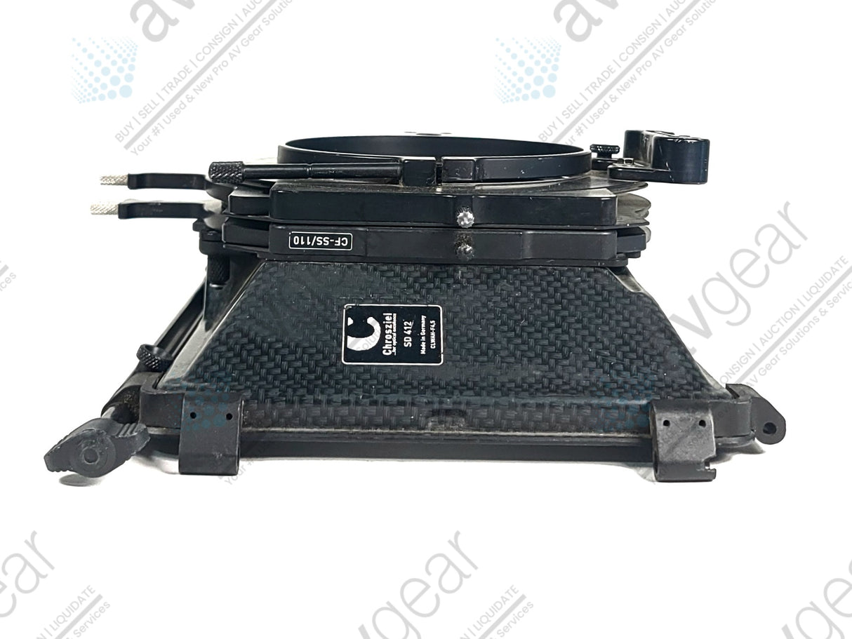 Chrosziel SD 412 Matte Box 110MM Outer Ring, Filter Trays & Rail Mount (Missing Flag)