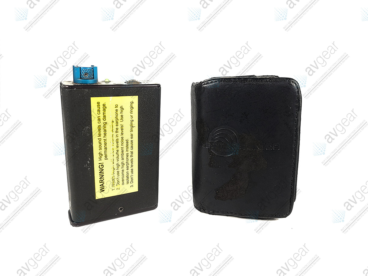 Lectrosonics IFB-R1A Belt-Pack Receiver (B:24 614-639MHz) [Not For Use In The USA] in Leather Pouch