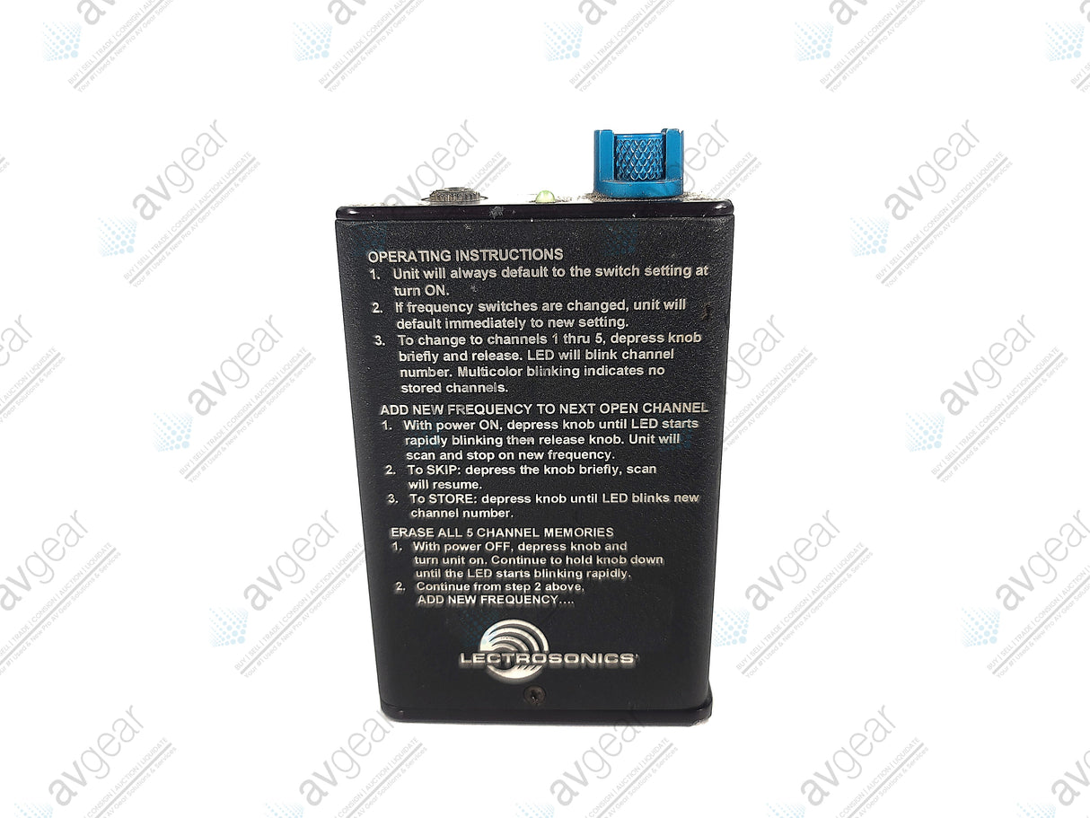 Lectrosonics IFB-R1A Belt-Pack Receiver (B:24 614-639MHz) [Not For Use In The USA] in Leather Pouch