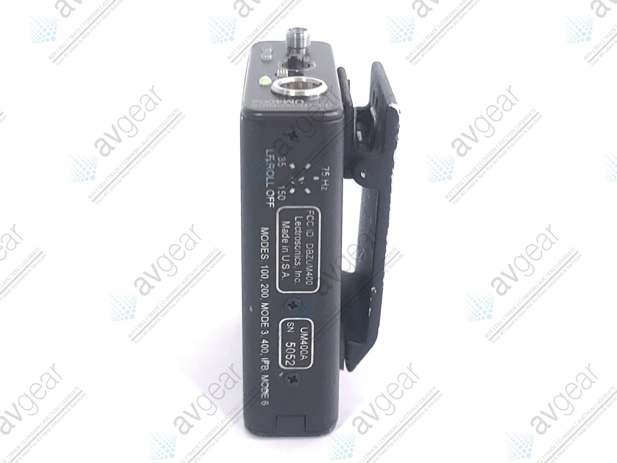 Lectrosonics UM400A Block 25 Belt Pack Transmitter (640-665MHz) [Not For Use In The USA]