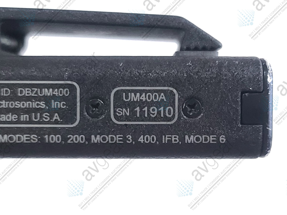 Lectrosonics UM400A Block 25 Belt Pack Transmitter (640-665MHz) [Not For Use In The USA]