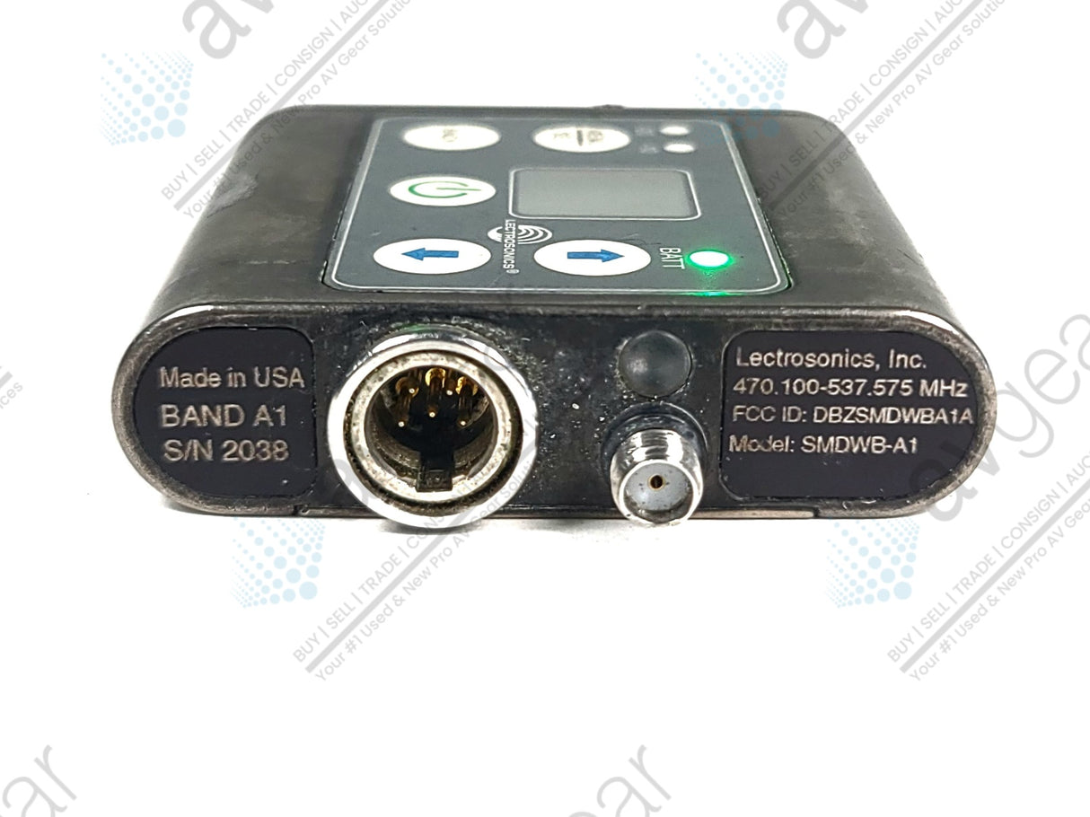 Lectrosonics SMDWB Wideband Beltpack Transmitter (A1: 470 to 537 MHz)