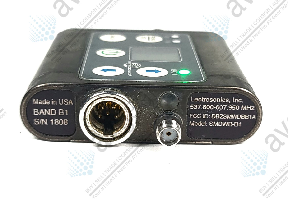 Lectrosonics SMDWB Wideband Beltpack Transmitter (B1: 537 to 607 MHz)