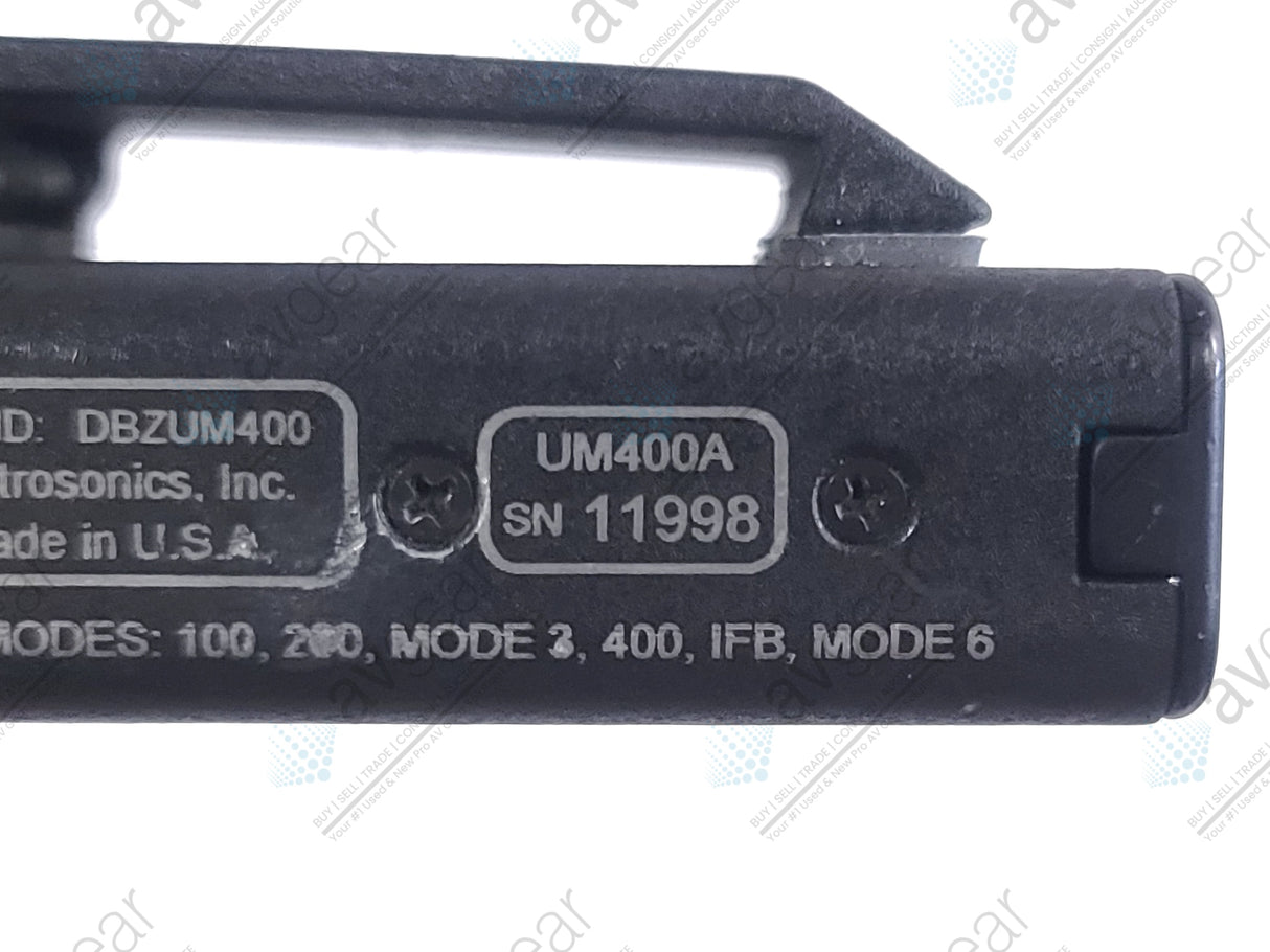 Lectrosonics UM400A Block 25 Belt Pack Transmitter (640-665MHz) [Not For Use In The USA]