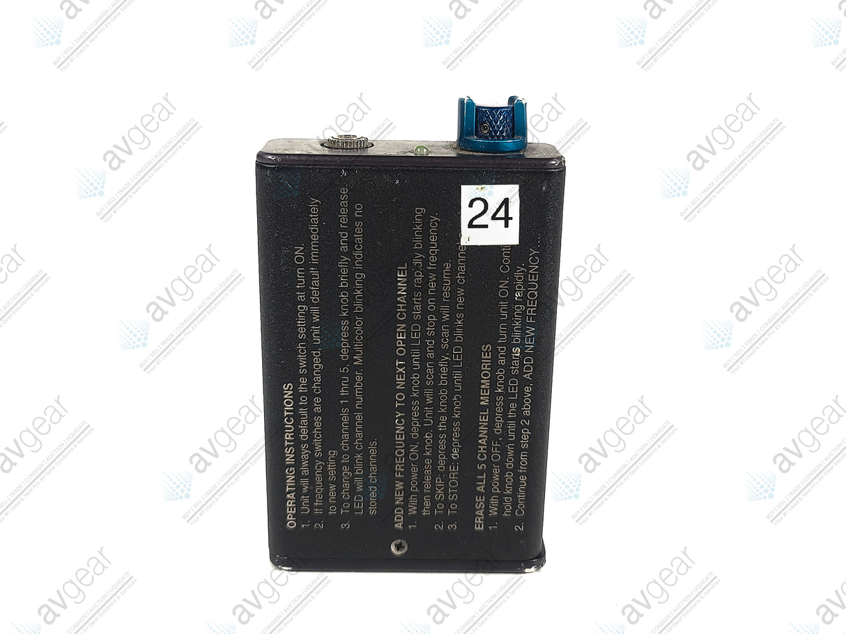 Lectrosonics IFB-R1A Belt-Pack Receiver (B:24 614-639MHz) [Not For Use In The USA] in Leather Pouch