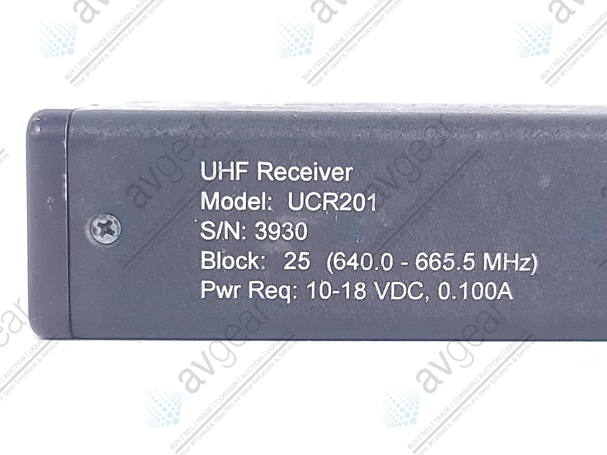 Lectrosonics UCR201 UHF Receiver Block 25 (640-665MHz) [Not For Use In The USA]