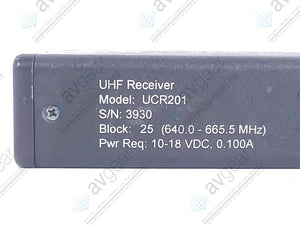 Lectrosonics UCR201 UHF Receiver Block 25 (640-665MHz) [Not For Use In The USA]