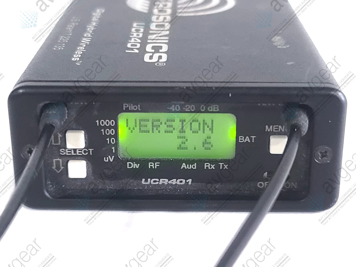 Lectrosonics UCR401 UHF Receiver Block 25 (640-665MHz) [Not For Use In The USA]