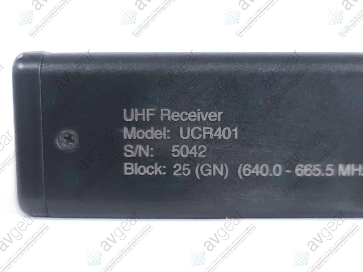 Lectrosonics UCR401 UHF Receiver Block 25 (640-665MHz) [Not For Use In The USA]