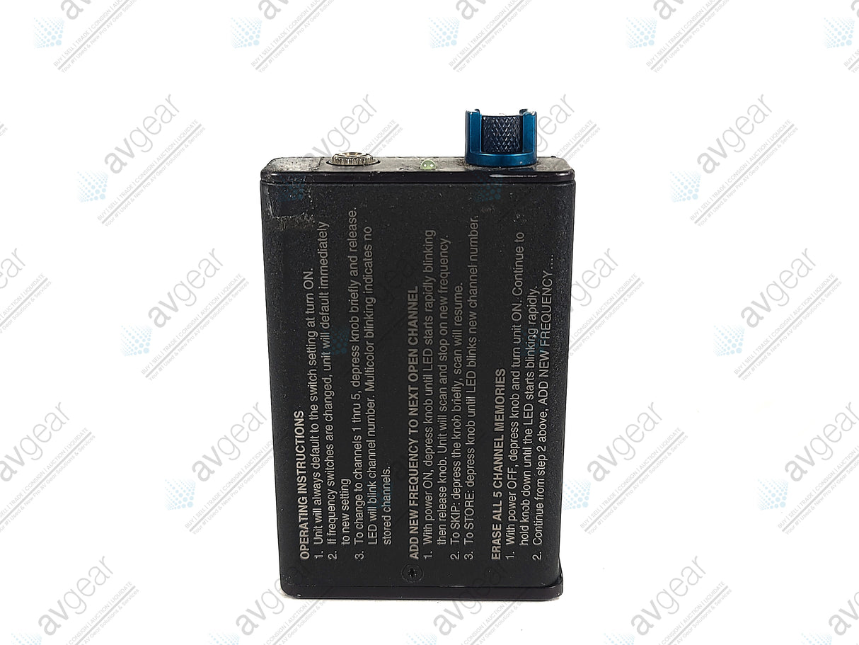 Lectrosonics IFB-R1A Belt-Pack Receiver (B:24 614-639MHz) [Not For Use In The USA] in Leather Pouch