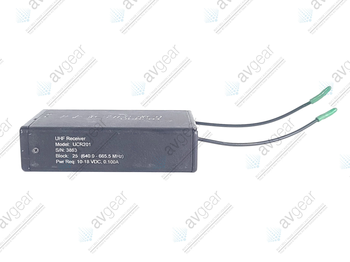 Lectrosonics UCR201 UHF Receiver Block 25 (640-665MHz) [Not For Use In The USA]