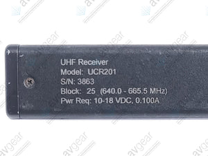 Lectrosonics UCR201 UHF Receiver Block 25 (640-665MHz) [Not For Use In The USA]