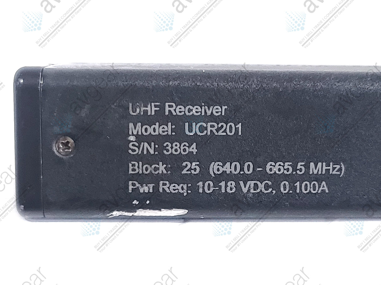 Lectrosonics UCR201 UHF Receiver Block 25 (640-665MHz) [Not For Use In The USA]