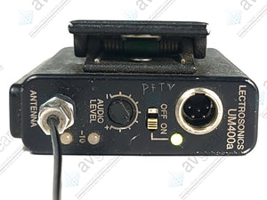 Lectrosonics UM400A Block 25 Belt Pack Transmitter (640-665MHz) [Not For Use In The USA]