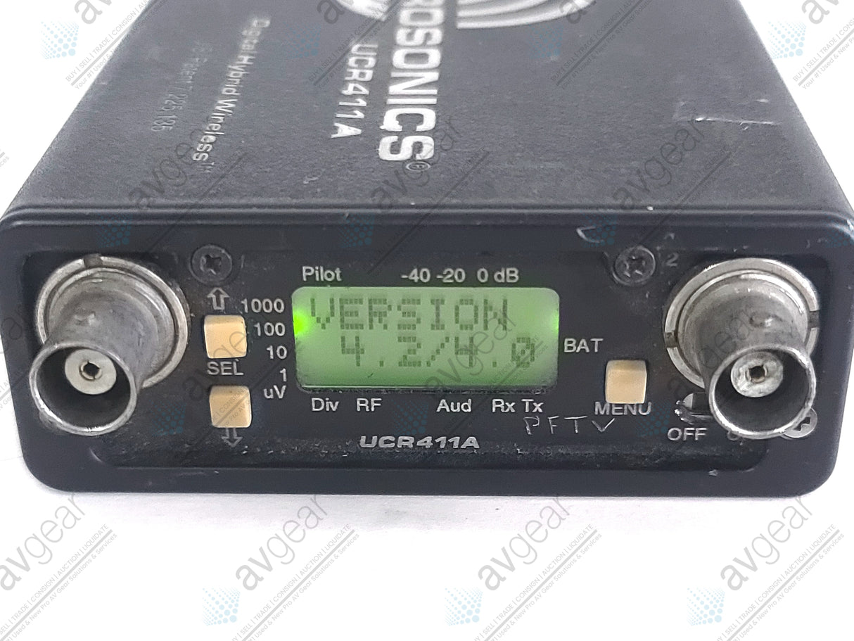 Lectrosonics UCR411A Digital Hybrid Wireless Receiver Block 25 (640-665MHz) [Not For Use In The USA]