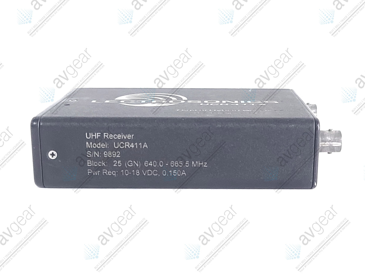 Lectrosonics UCR411A Digital Hybrid Wireless Receiver Block 25 (640-665MHz) [Not For Use In The USA]