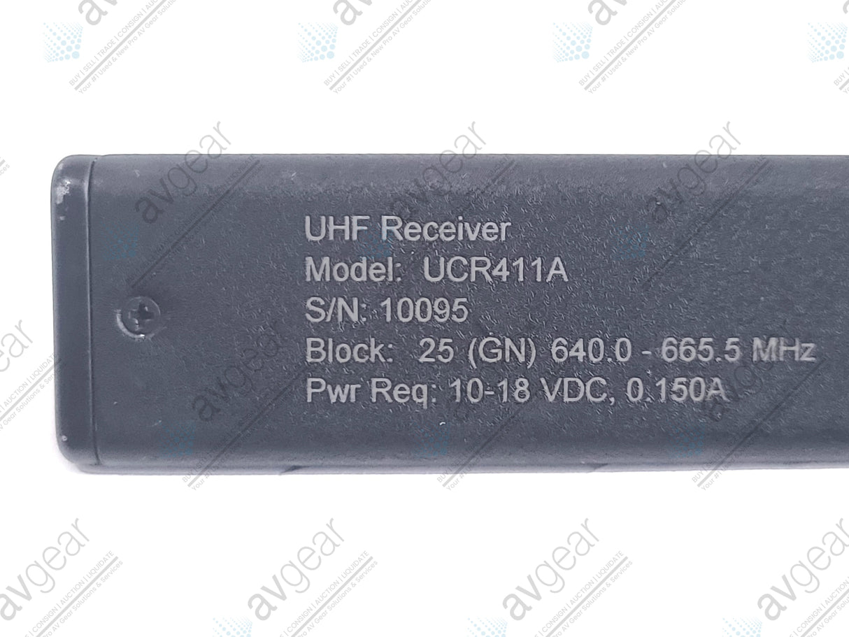 Lectrosonics UCR411A Digital Hybrid Wireless Receiver Block 25 (640-665MHz) [Not For Use In The USA]