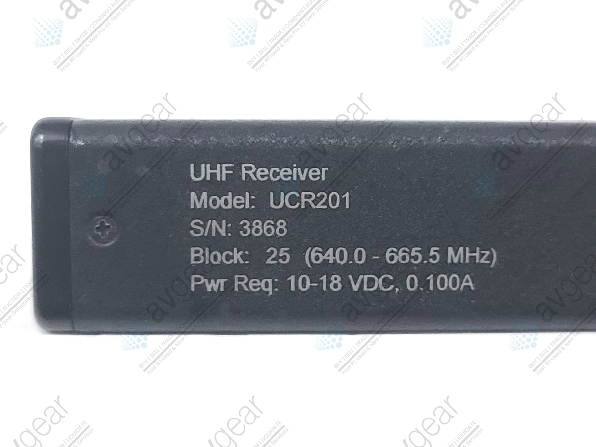 Lectrosonics UCR201 UHF Receiver Block 25 (640-665MHz) [Not For Use In The USA]